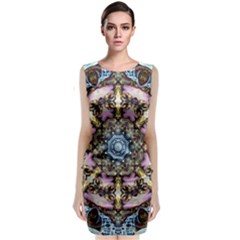 Abstract Kaleidoscope Digital Classic Sleeveless Midi Dress