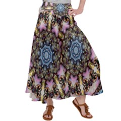 Abstract Kaleidoscope Digital Women s Satin Palazzo Pants