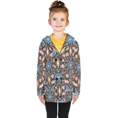 Abstract Kaleidoscope Digital Kids  Double Breasted Button Coat