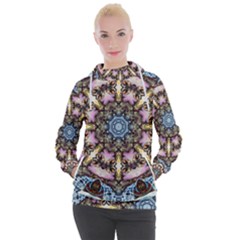 Abstract Kaleidoscope Digital Women s Hooded Pullover