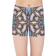 Abstract Kaleidoscope Digital Kids  Sports Shorts