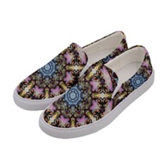 Abstract Kaleidoscope Digital Women s Canvas Slip Ons