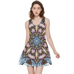 Abstract Kaleidoscope Digital Inside Out Reversible Sleeveless Dress