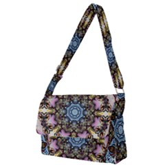 Abstract Kaleidoscope Digital Full Print Messenger Bag (s) by Jancukart