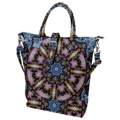 Abstract Kaleidoscope Digital Buckle Top Tote Bag