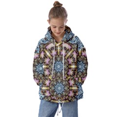 Abstract Kaleidoscope Digital Kids  Oversized Hoodie by Jancukart