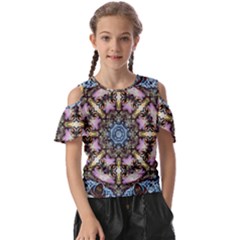 Abstract Kaleidoscope Digital Kids  Butterfly Cutout Tee