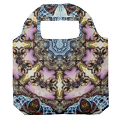 Abstract Kaleidoscope Digital Premium Foldable Grocery Recycle Bag