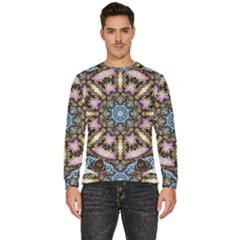 Abstract Kaleidoscope Digital Men s Fleece Sweatshirt