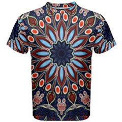 Abstract Kaleidoscope Digital Men s Cotton Tee