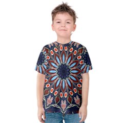 Abstract Kaleidoscope Digital Kids  Cotton Tee