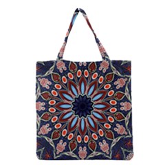 Abstract Kaleidoscope Digital Grocery Tote Bag