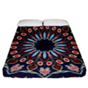 Abstract Kaleidoscope Digital Fitted Sheet (California King Size) View1