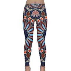 Abstract Kaleidoscope Digital Classic Yoga Leggings by Jancukart