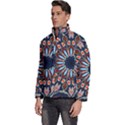 Abstract Kaleidoscope Digital Men s Puffer Bubble Jacket Coat View2