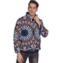 Abstract Kaleidoscope Digital Men s Puffer Bubble Jacket Coat View3