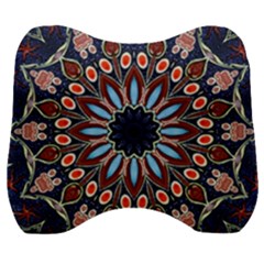 Abstract Kaleidoscope Digital Velour Head Support Cushion