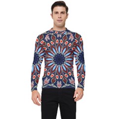 Abstract Kaleidoscope Digital Men s Long Sleeve Rash Guard by Jancukart