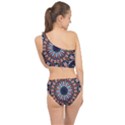 Abstract Kaleidoscope Digital Spliced Up Two Piece Swimsuit View2