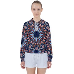 Abstract Kaleidoscope Digital Women s Tie Up Sweat