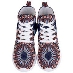 Abstract Kaleidoscope Digital Women s Lightweight High Top Sneakers by Jancukart