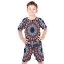 Abstract Kaleidoscope Digital Kids  Tee and Shorts Set View1