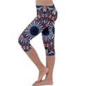 Abstract Kaleidoscope Digital Kids  Lightweight Velour Capri Leggings  View2