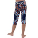 Abstract Kaleidoscope Digital Kids  Lightweight Velour Capri Leggings  View4