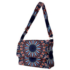 Abstract Kaleidoscope Digital Full Print Messenger Bag (m)