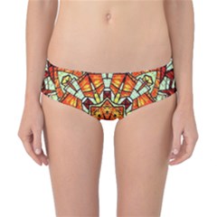 Kaleidoscope Floral Pattern Rosette Classic Bikini Bottoms