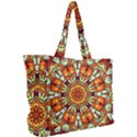 Kaleidoscope Floral Pattern Rosette Simple Shoulder Bag View2