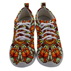 Kaleidoscope Floral Pattern Rosette Women Athletic Shoes