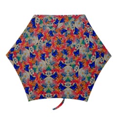 Butterflies Blue Pattern Girly Mini Folding Umbrellas