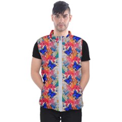 Butterflies Blue Pattern Girly Men s Puffer Vest