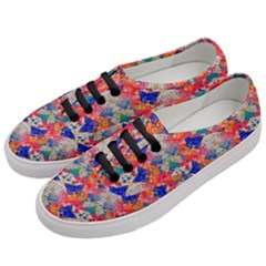 Butterflies Blue Pattern Girly Women s Classic Low Top Sneakers by Jancukart