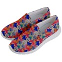 Butterflies Blue Pattern Girly Women s Lightweight Slip Ons View2