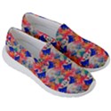 Butterflies Blue Pattern Girly Women s Lightweight Slip Ons View3