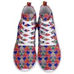 Butterflies Blue Pattern Girly Men s Lightweight High Top Sneakers