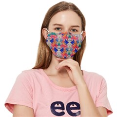 Butterflies Blue Pattern Girly Fitted Cloth Face Mask (adult) by Jancukart