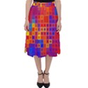 Squares Geometric Colorful Fluorescent Classic Midi Skirt View1