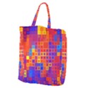 Squares Geometric Colorful Fluorescent Giant Grocery Tote View1