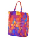 Squares Geometric Colorful Fluorescent Giant Grocery Tote View2