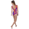 Squares Geometric Colorful Fluorescent Side Cut Out Swimsuit View2