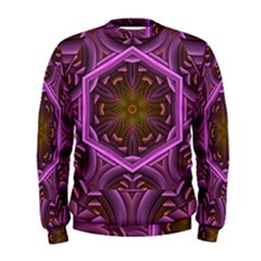 Rosette Mosaic Kaleidoscope Abstract Background Men s Sweatshirt