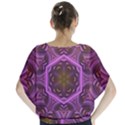 Rosette Mosaic Kaleidoscope Abstract Background Batwing Chiffon Blouse View2