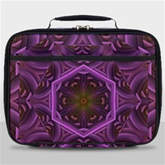 Rosette Mosaic Kaleidoscope Abstract Background Full Print Lunch Bag