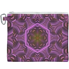 Rosette Mosaic Kaleidoscope Abstract Background Canvas Cosmetic Bag (xxxl)