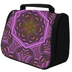 Rosette Mosaic Kaleidoscope Abstract Background Full Print Travel Pouch (big)