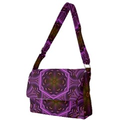 Rosette Mosaic Kaleidoscope Abstract Background Full Print Messenger Bag (s) by Jancukart