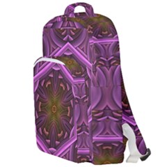 Rosette Mosaic Kaleidoscope Abstract Background Double Compartment Backpack